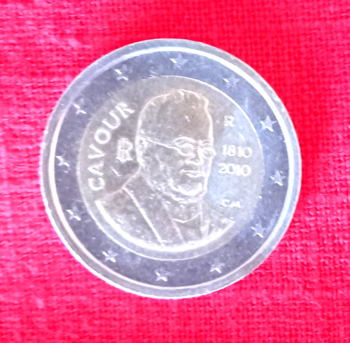 Moneta euro rara cavour - moneta, 2