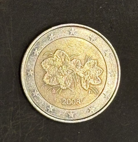 Moneta euro fiori - moneta,