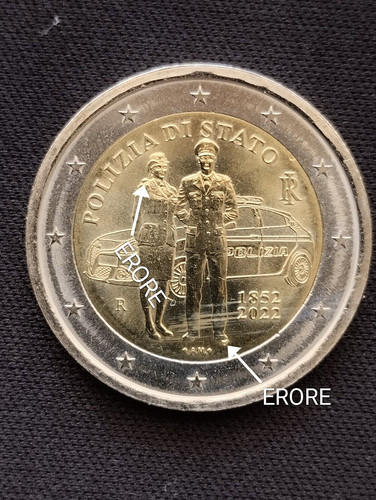 Moneta italia euro 2022 - italia,