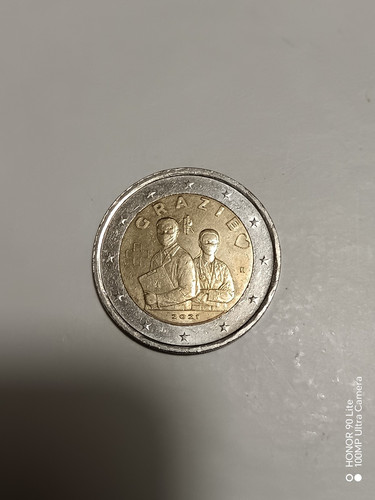 Moneta euro rara - da, 2
