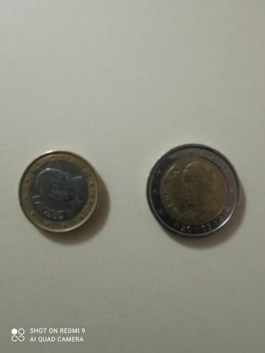 Monete euro 2001 2 - da, 1