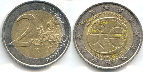 Monete euro rara difetti - euro, di