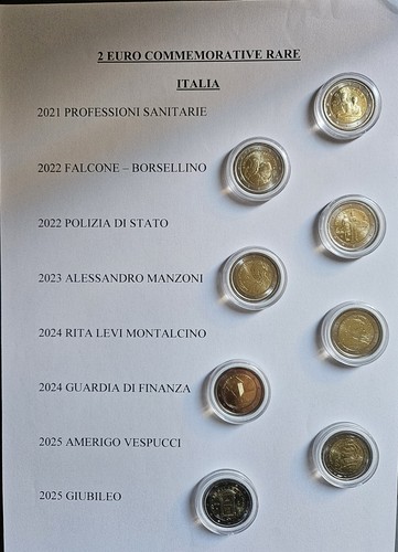 Euro italia monete - euro, 8